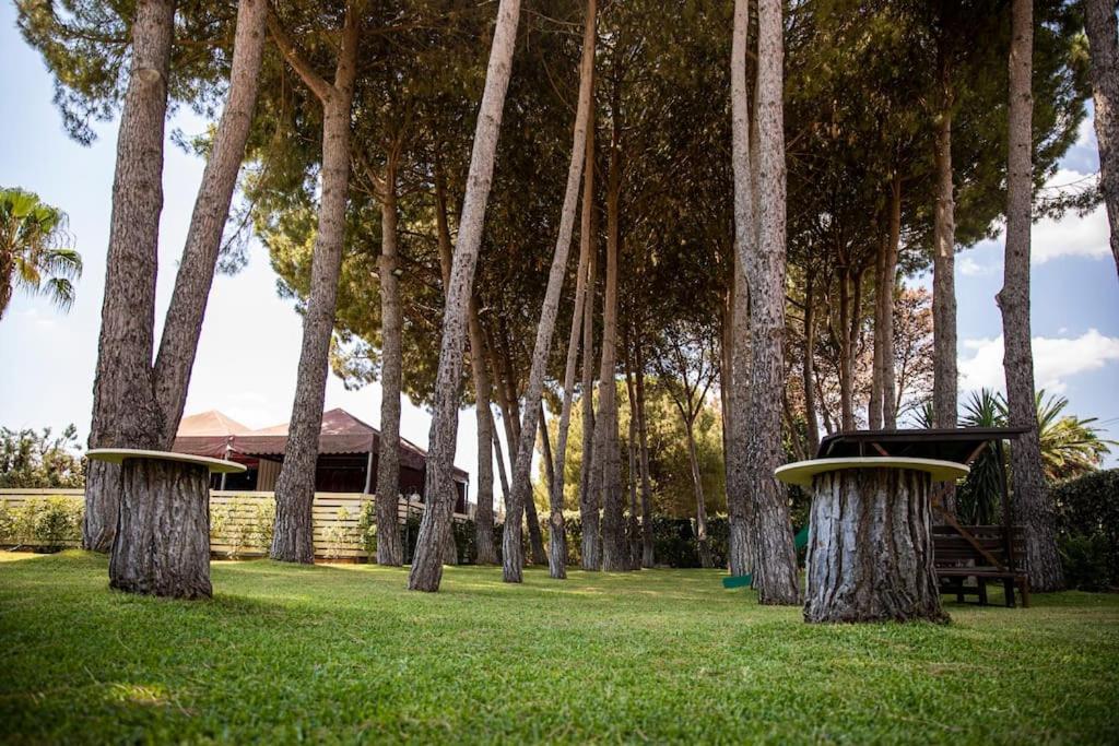 Villa Laoconte Piscina, Jacuzzi E Biliardo Canicattì Exterior foto